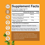 Natures Craft Turmeric Curcumin Supplement 1800mg bottle with label