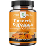 Natures Craft Turmeric Curcumin Supplement 1800mg front view
