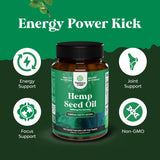 Natures Craft Vegan Omega 3-6-9 Hemp Seed Oil Capsules close-up of capsules