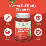 Natures Craft Vitamin D3 Gummies 2000 IU back view with ingredients