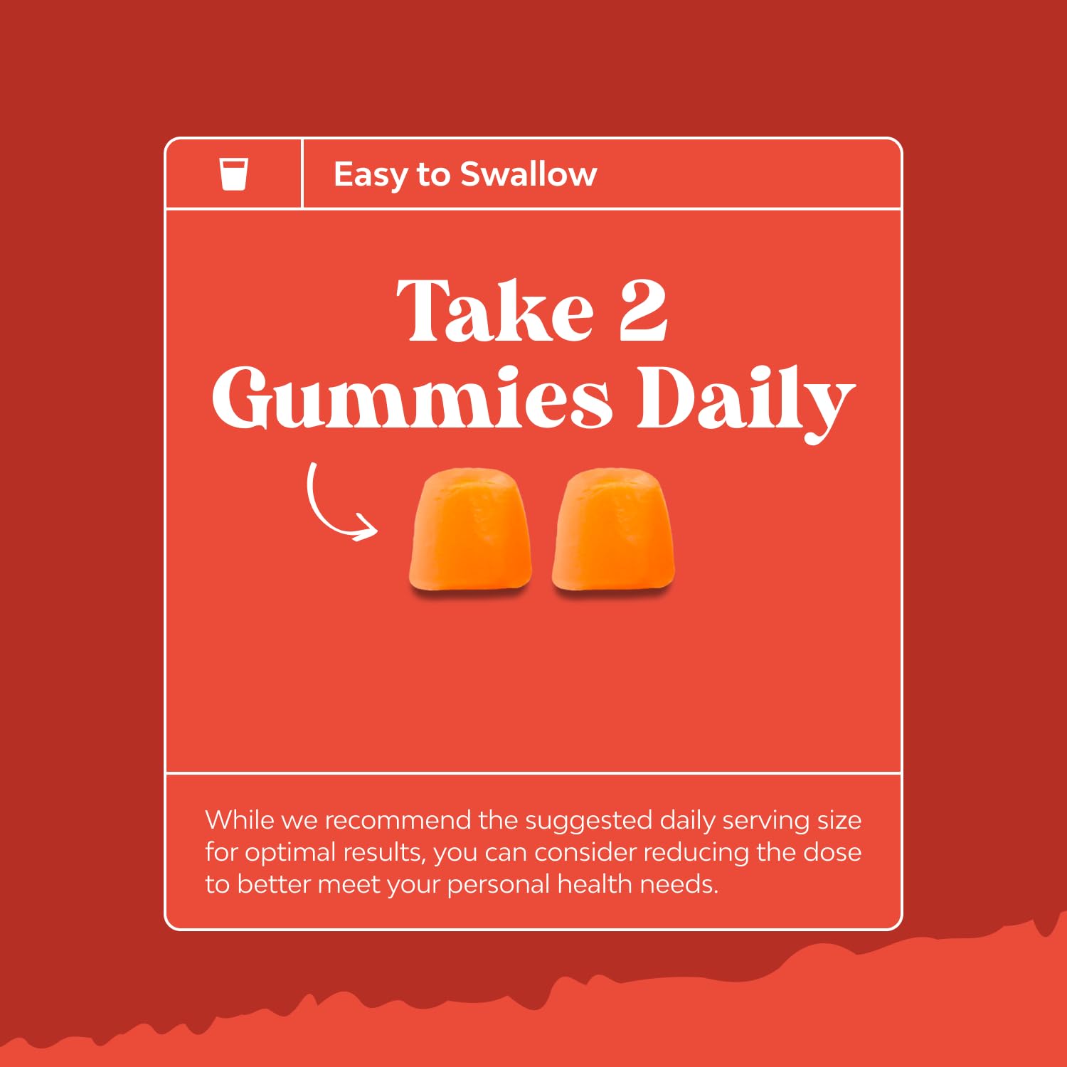 Natures Craft Vitamin D3 Gummies 2000 IU with a glass of water