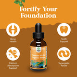 Natures Craft Vitamin D3 K2 Drops 2000 IU bottle side view