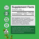 Natures Craft Zinc 50mg Daily Supplement packaging