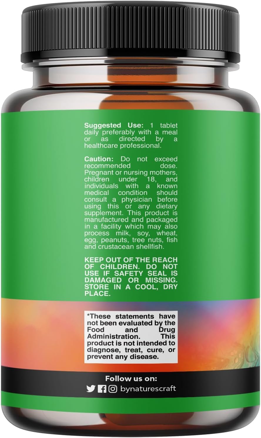 Natures Craft Zinc 50mg Daily Supplement side view
