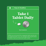 Natures Craft Zinc 50mg Daily Supplement with a glass of water