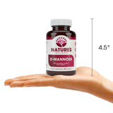 Natures Wellness D-Mannose Cranberry Extract bottle with a measuring spoon