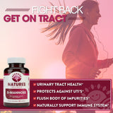 Natures Wellness D-Mannose Cranberry Extract capsules close-up