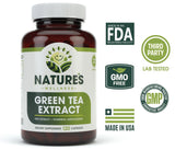 Natures Wellness Green Tea Extract Capsules 500mg side view