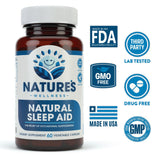 Natures Wellness Premium Natural Sleep Aid capsule close-up