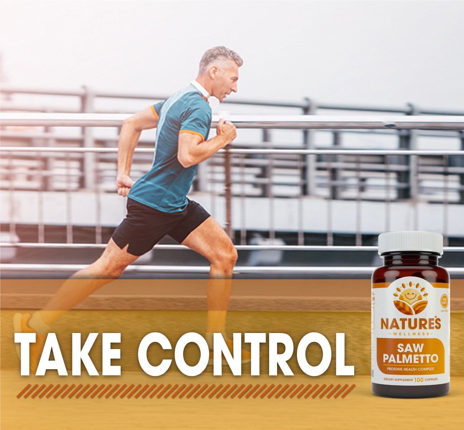 Natures Wellness Saw Palmetto Berry + Extract 1000mg capsule close-up