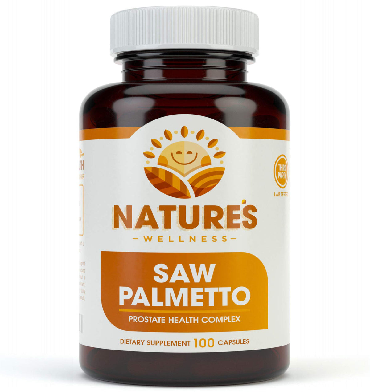 Natures Wellness Saw Palmetto Berry + Extract 1000mg front view