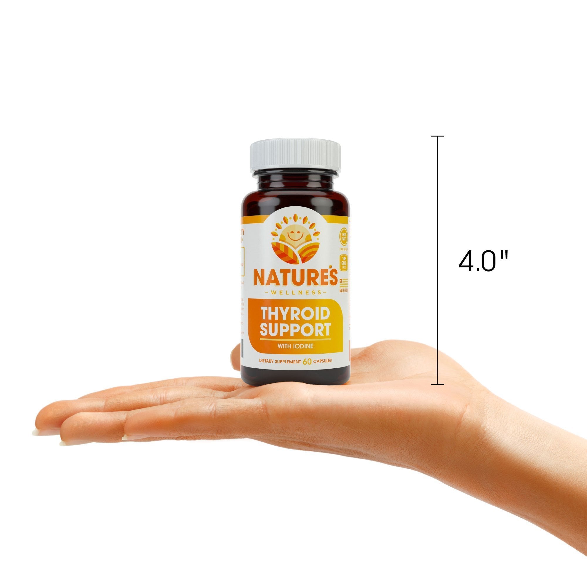 Natures Wellness Thyroid Support Supplement close-up of capsules