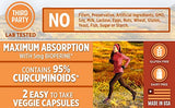 Natures Wellness Turmeric Supplement back view with ingredient list