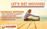 Natures Wellness Turmeric Supplement side view showing capsule details
