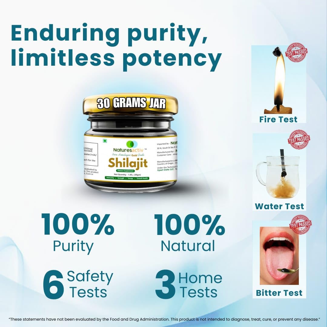 Naturesactiv Shilajit Resin 100g side view