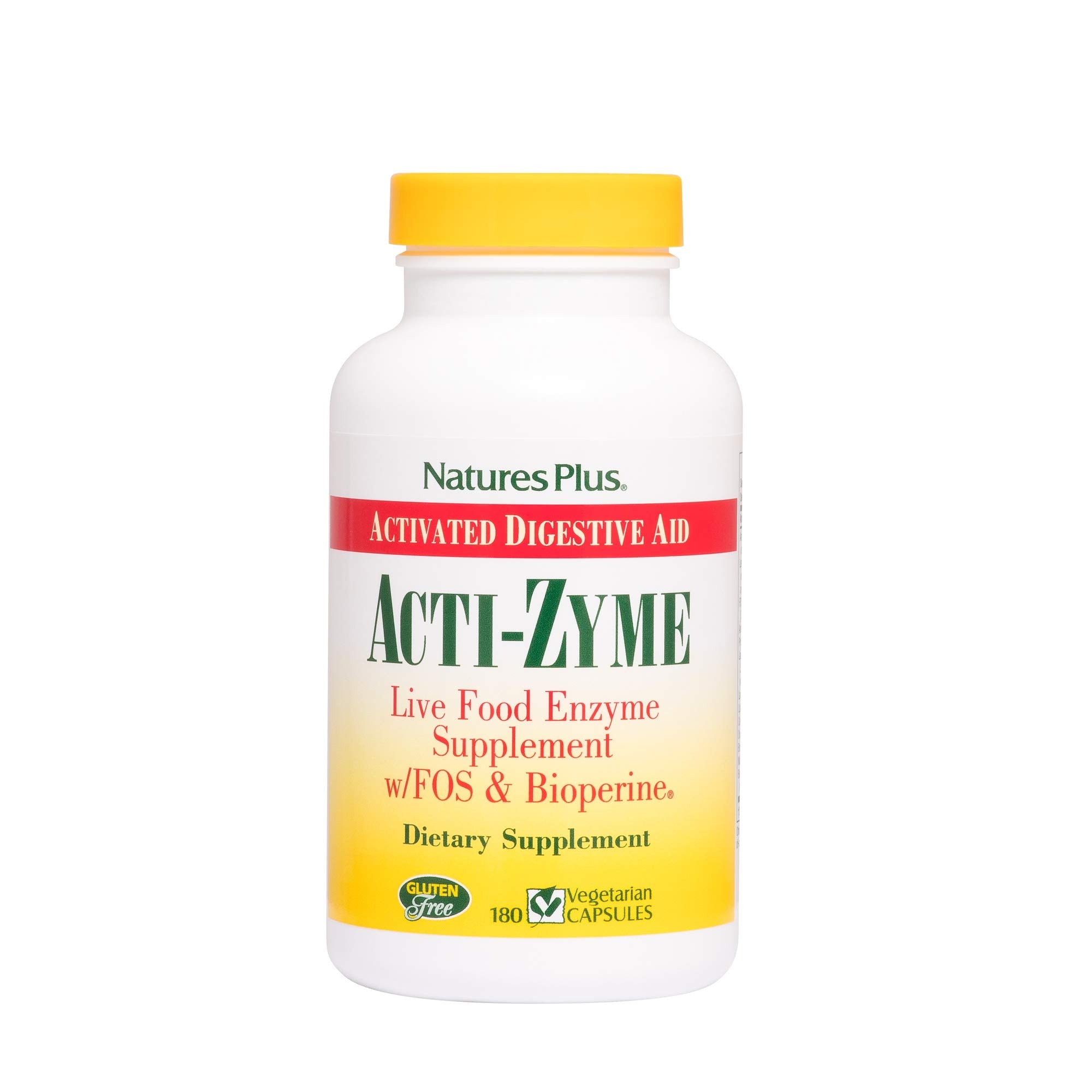NaturesPlus Acti-Zyme Multi-Enzyme Capsules front view