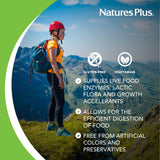 NaturesPlus Acti-Zyme Multi-Enzyme Capsules side view
