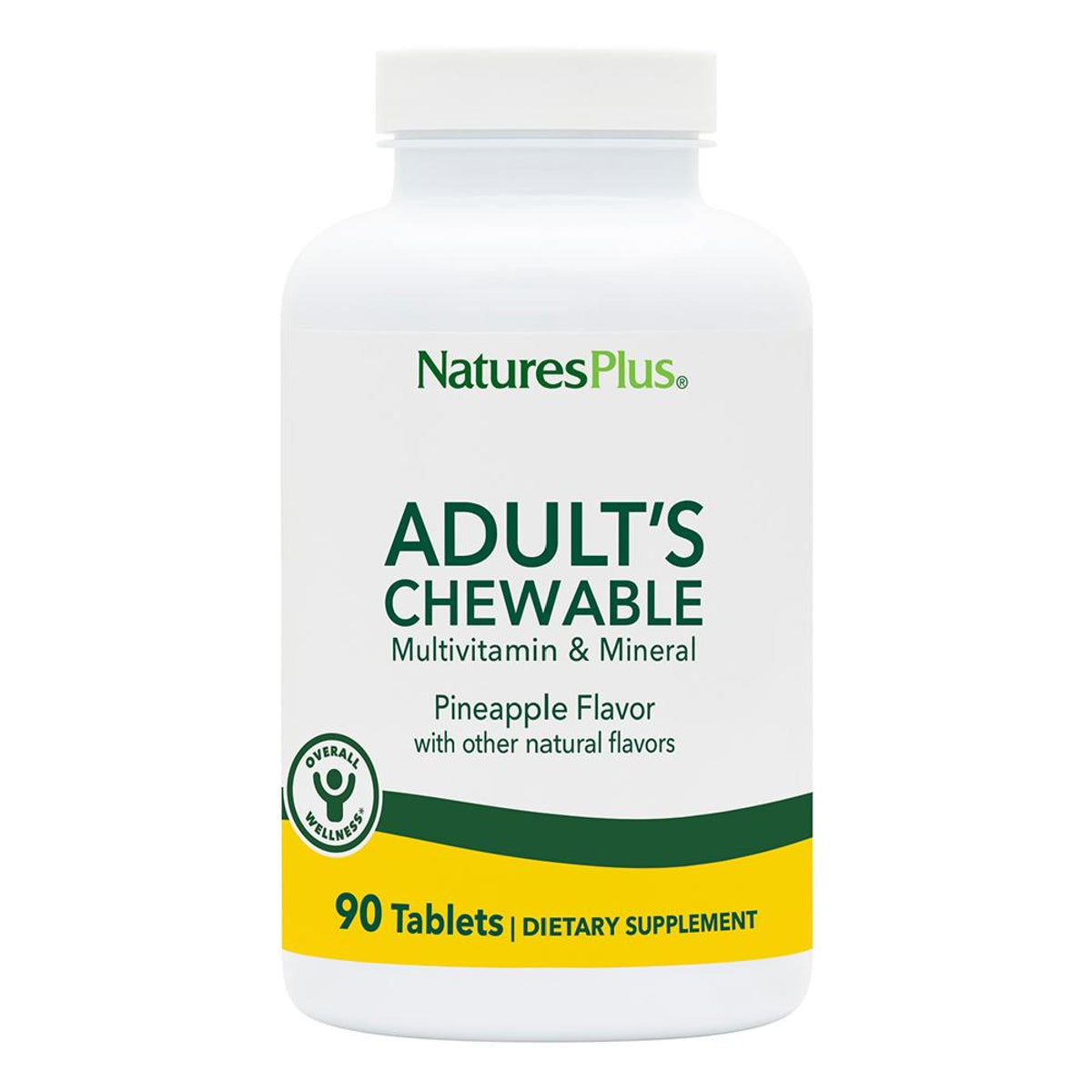 NaturesPlus Adult Chewable Multivitamins front view packaging