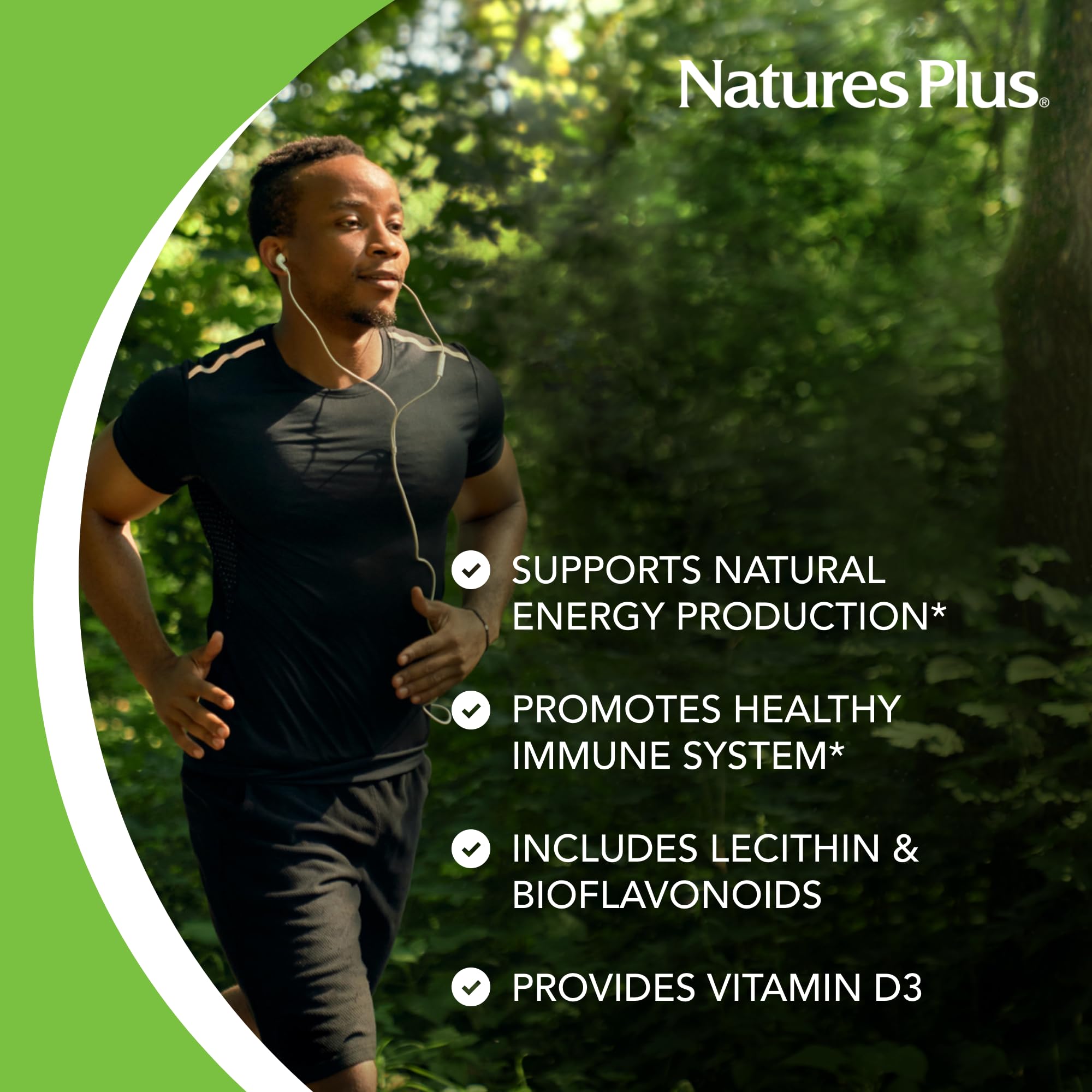 NaturesPlus Adult Chewable Multivitamins side view packaging