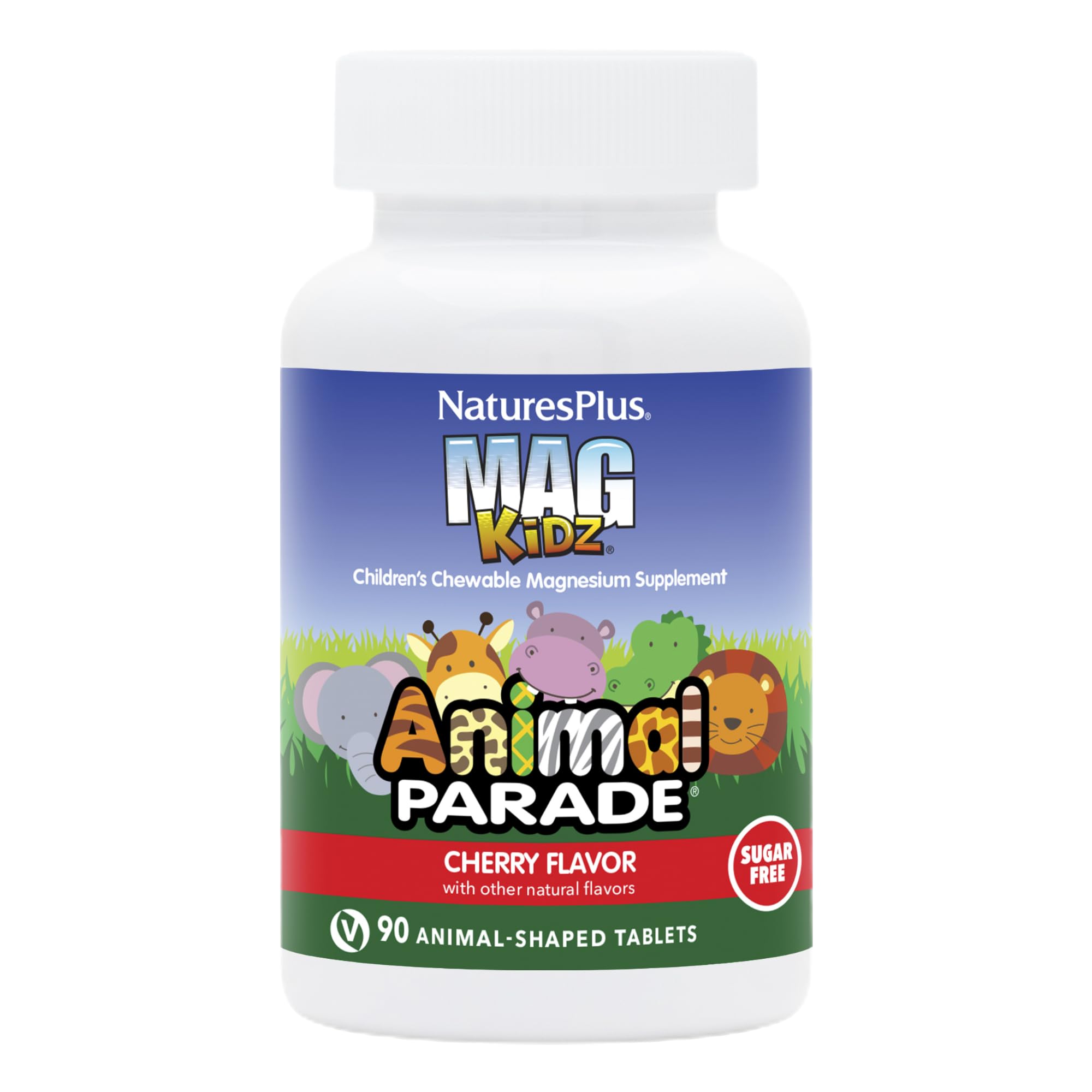 NaturesPlus Animal Parade MagKidz front view with fun shapes
