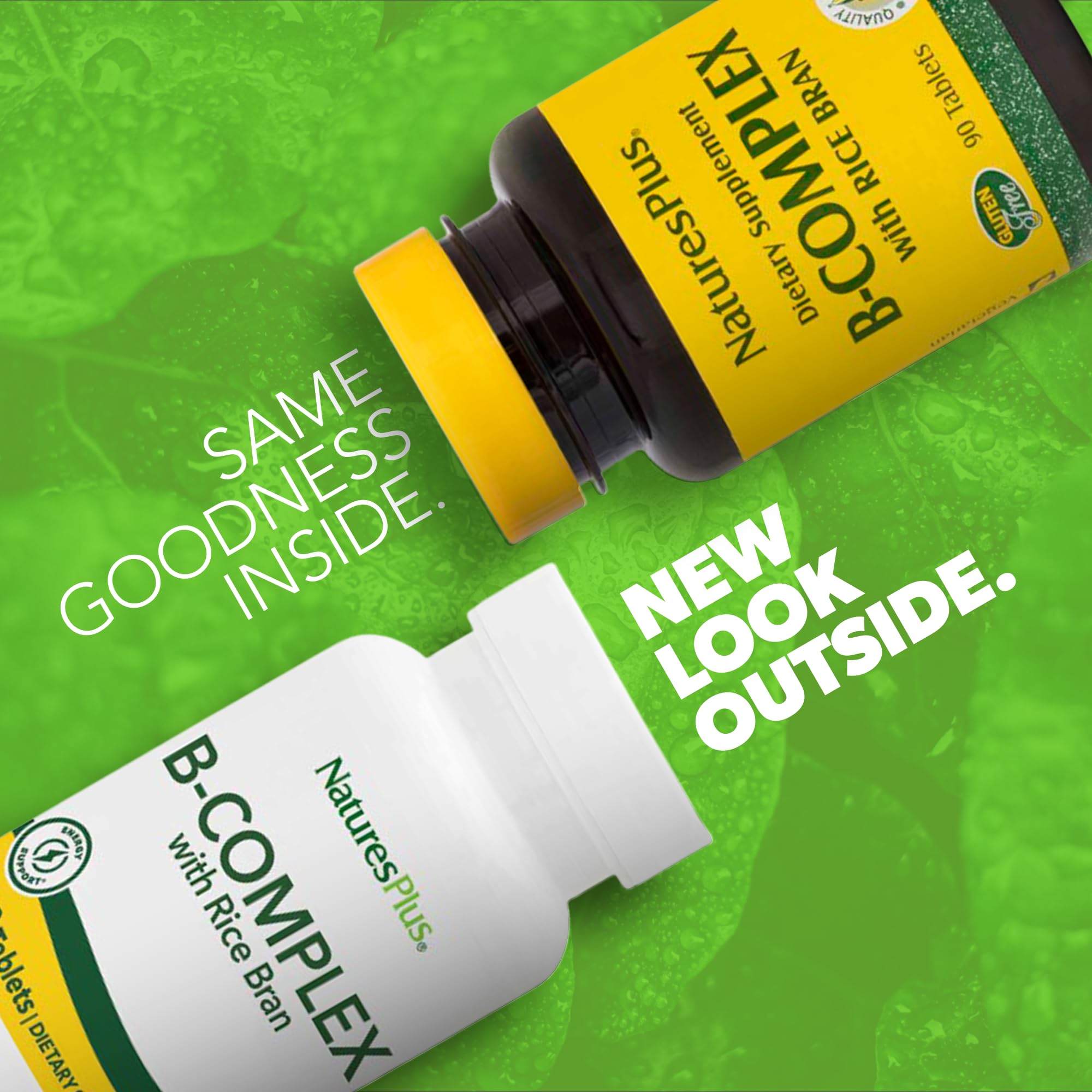 NaturesPlus B-Complex Supplement side view showing capsule