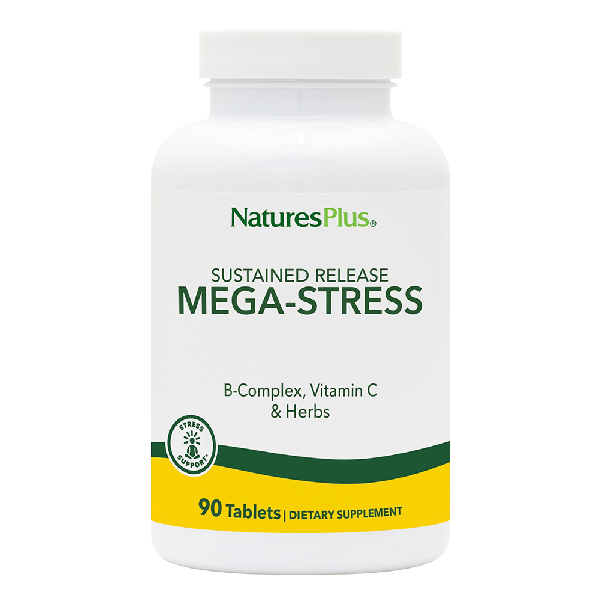 NaturesPlus B-Complex Vitamins 90 tablets front view