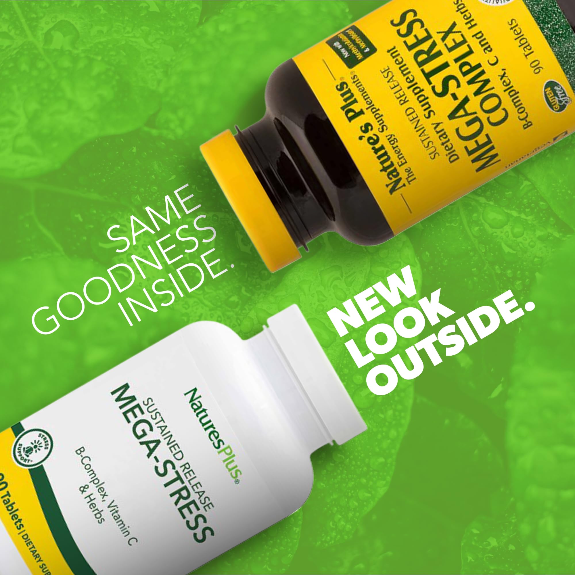 NaturesPlus B-Complex Vitamins bottle side view