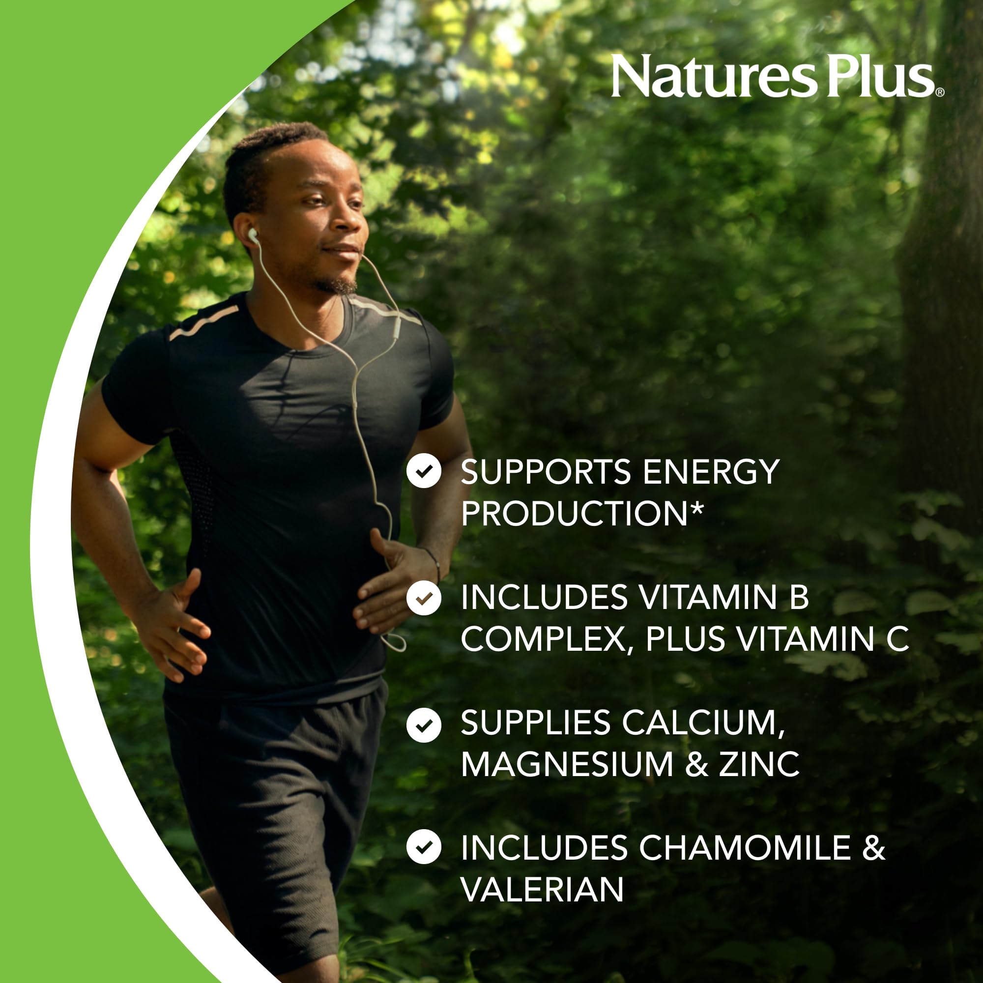 NaturesPlus B-Complex Vitamins tablet close-up