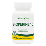 NaturesPlus Bioperine 10 black pepper extract capsules front view
