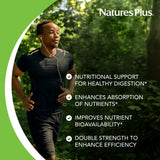 NaturesPlus Bioperine 10 capsules on a wooden surface