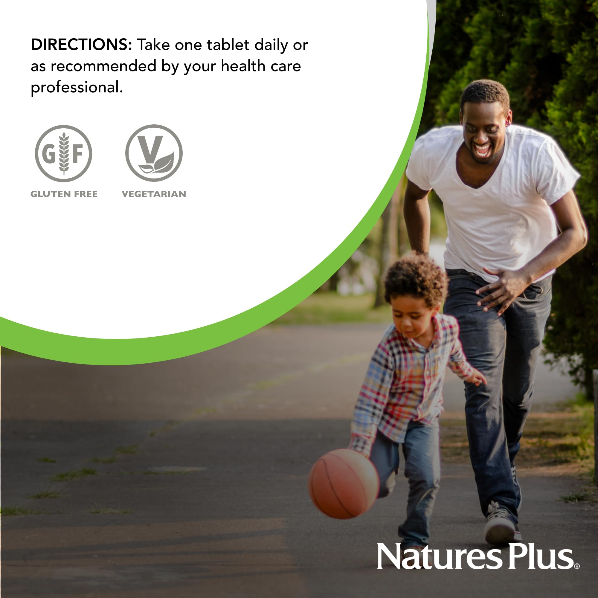 NaturesPlus Black Cherry Extended Release Tablets lifestyle scene on kitchen counter