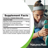 NaturesPlus Black Cherry Extended Release Tablets showing tablet size
