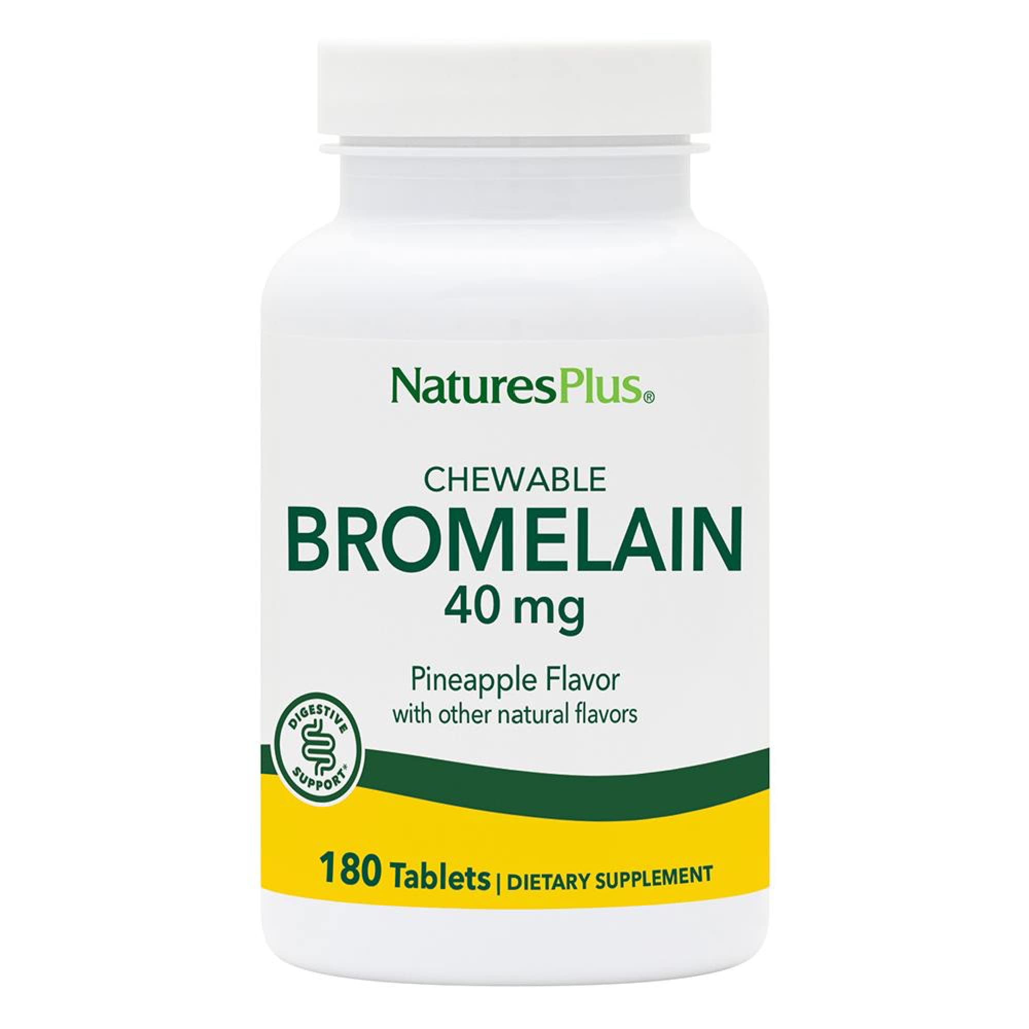 NaturesPlus Bromelain Supplement 40mg front view