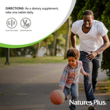 NaturesPlus Cal/Mag Supplement 454g on a wooden table