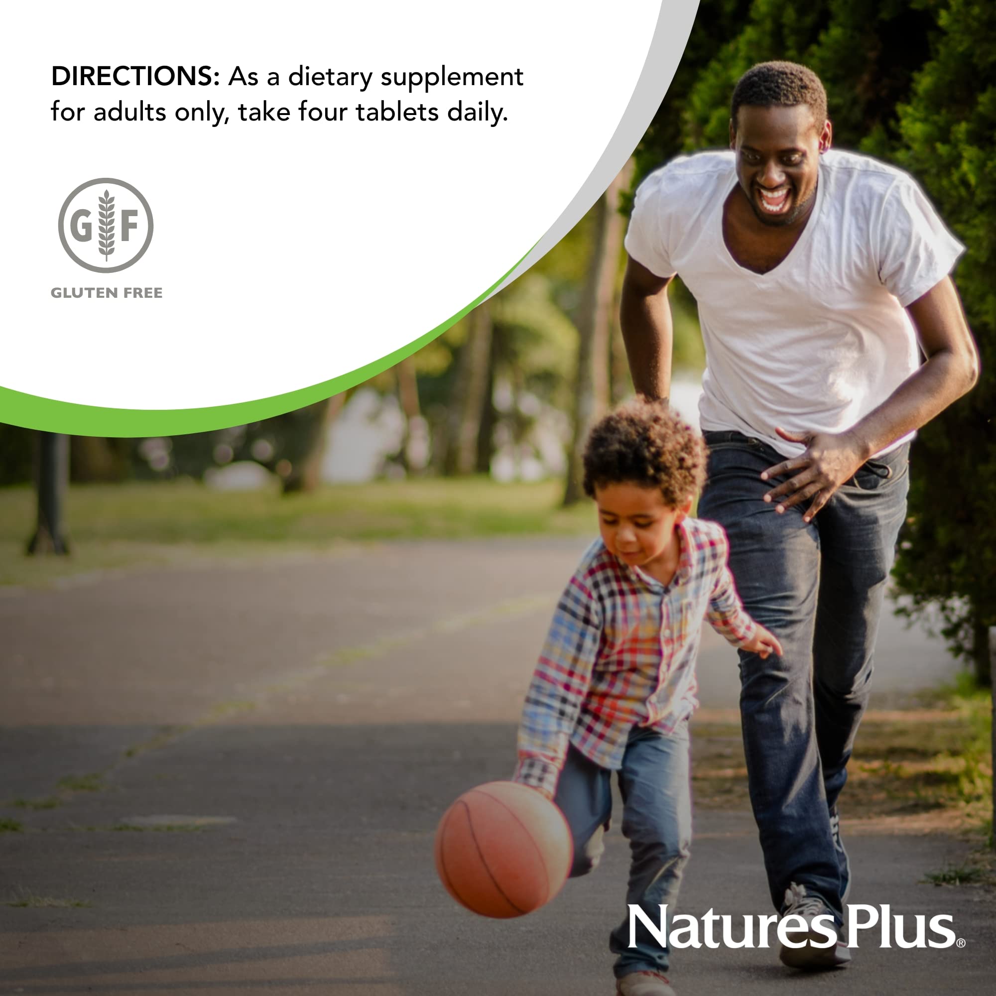 NaturesPlus Cal/Mag/Vit D3 supplement bottle back view