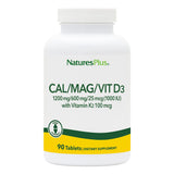 NaturesPlus Cal/Mag/Vit D3 supplement bottle front view