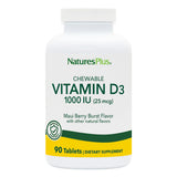 NaturesPlus Chewable Vitamin D3 1000 IU front view packaging