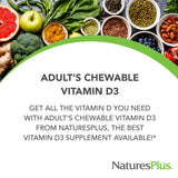 NaturesPlus Chewable Vitamin D3 1000 IU Maui Berry Burst flavour