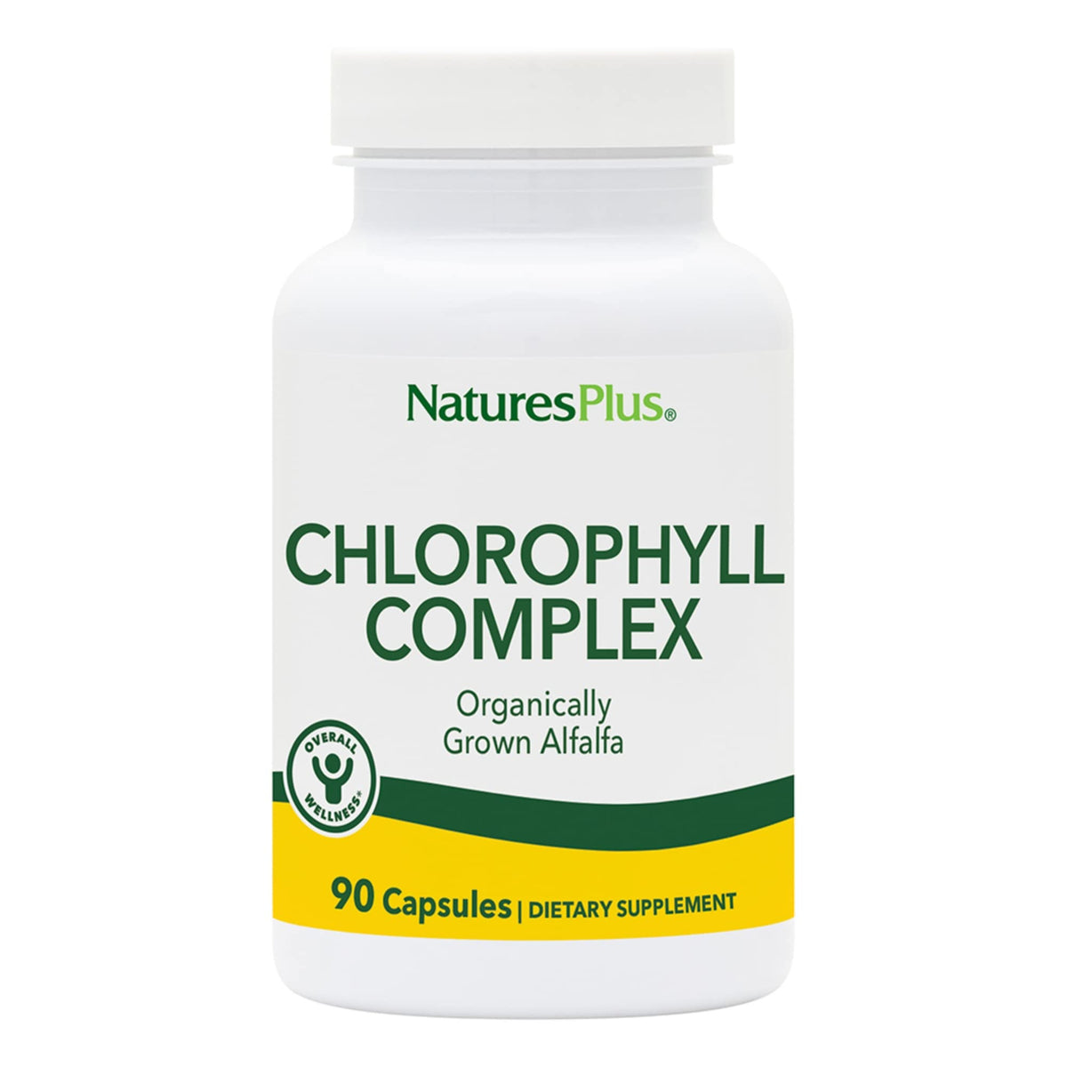 NaturesPlus Chlorophyll Tablets 90 count front view