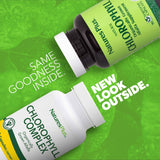 NaturesPlus Chlorophyll Tablets bottle side view