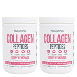 NaturesPlus Collagen Peptides Berry Lemonade powder front view