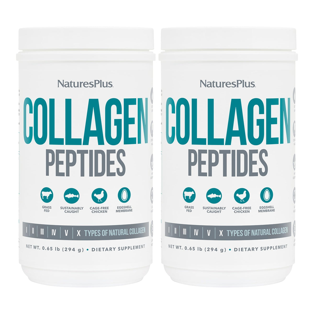 NaturesPlus Collagen Supplement 739g front view