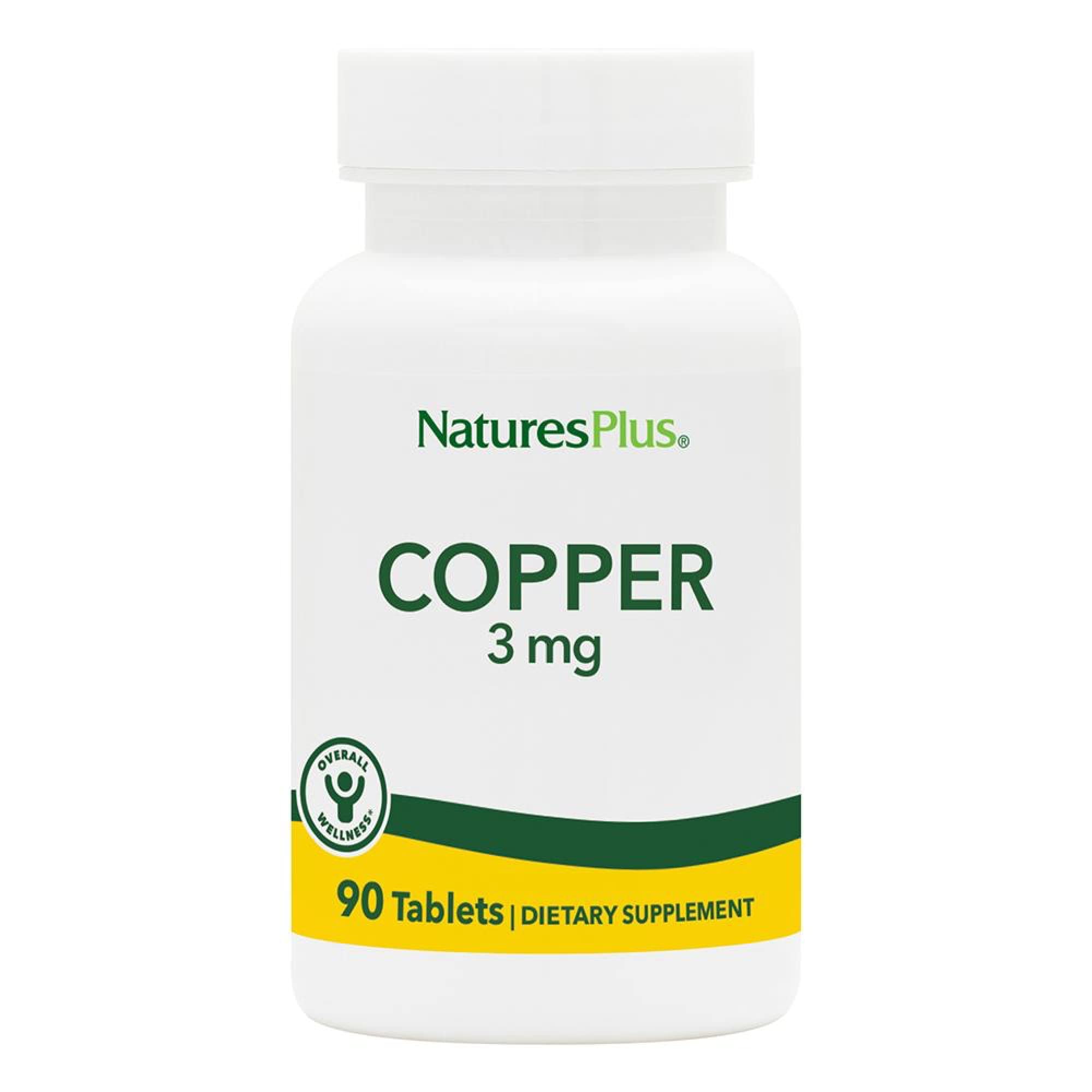 NaturesPlus Copper Supplement 136g front view