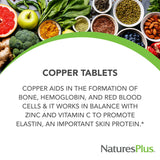 NaturesPlus Copper Supplement 136g side view