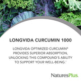 NaturesPlus Curcumin Supplement 68g side view