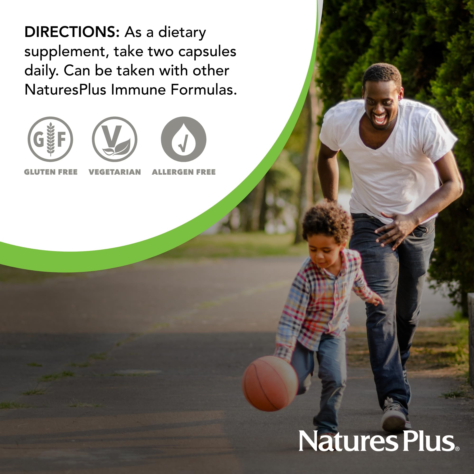 NaturesPlus daily wellness Support Capsules in a lifestyle setting