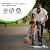 NaturesPlus DHEA Supplement 5mg lifestyle scene with supplements