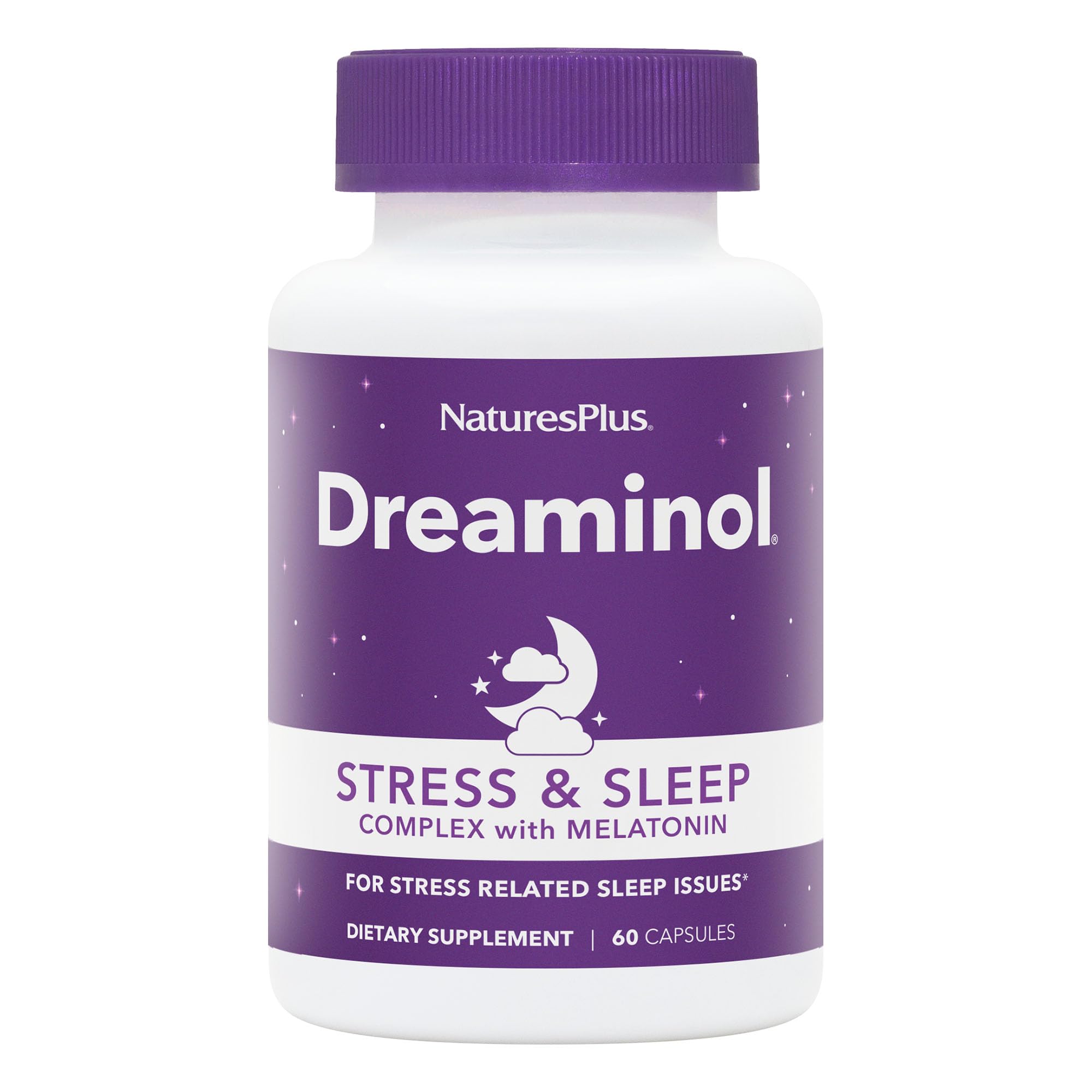NaturesPlus DREAMINOL Stress & Sleep Complex 60 Tablets with Melatonin