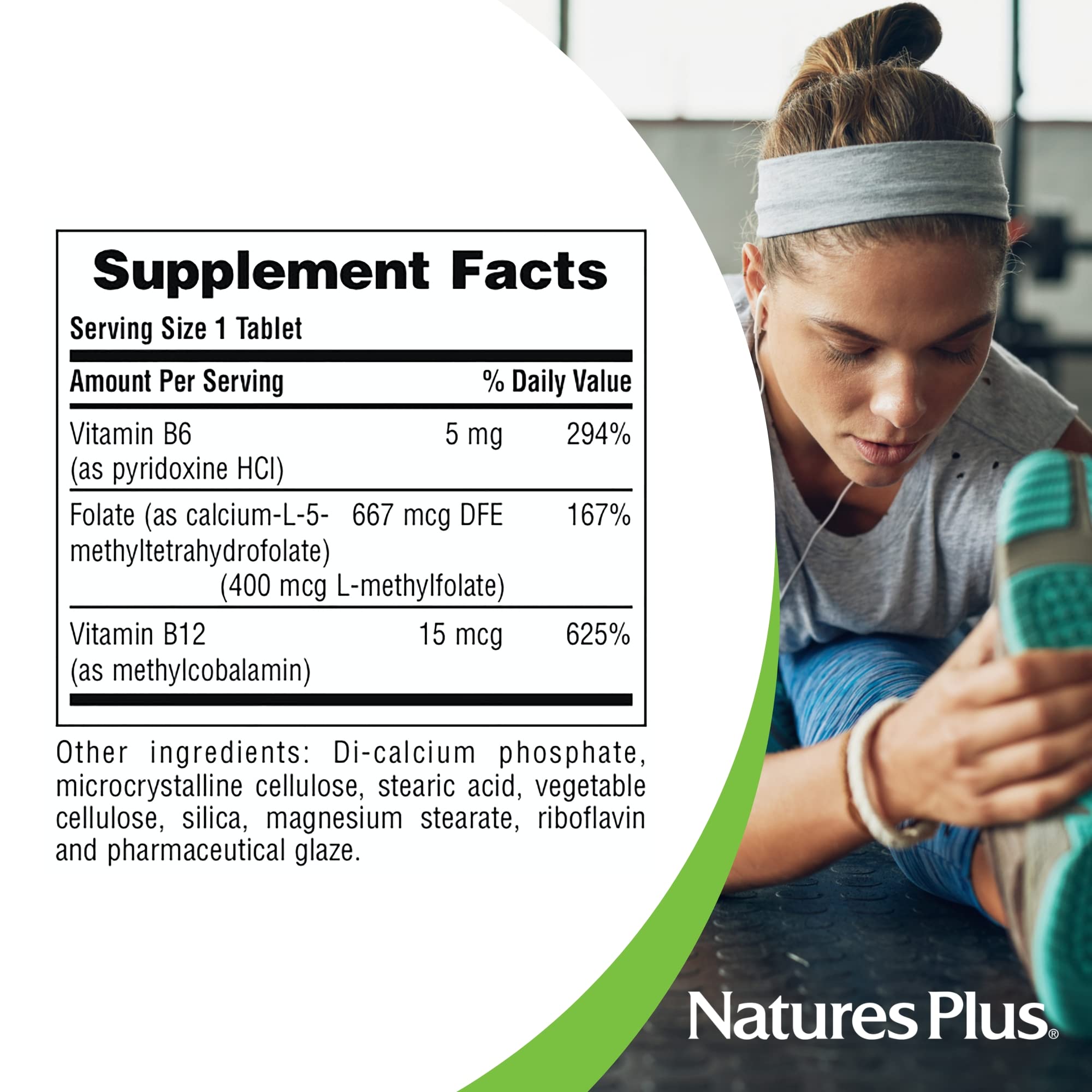 NaturesPlus Folic Acid Hearts side view packaging