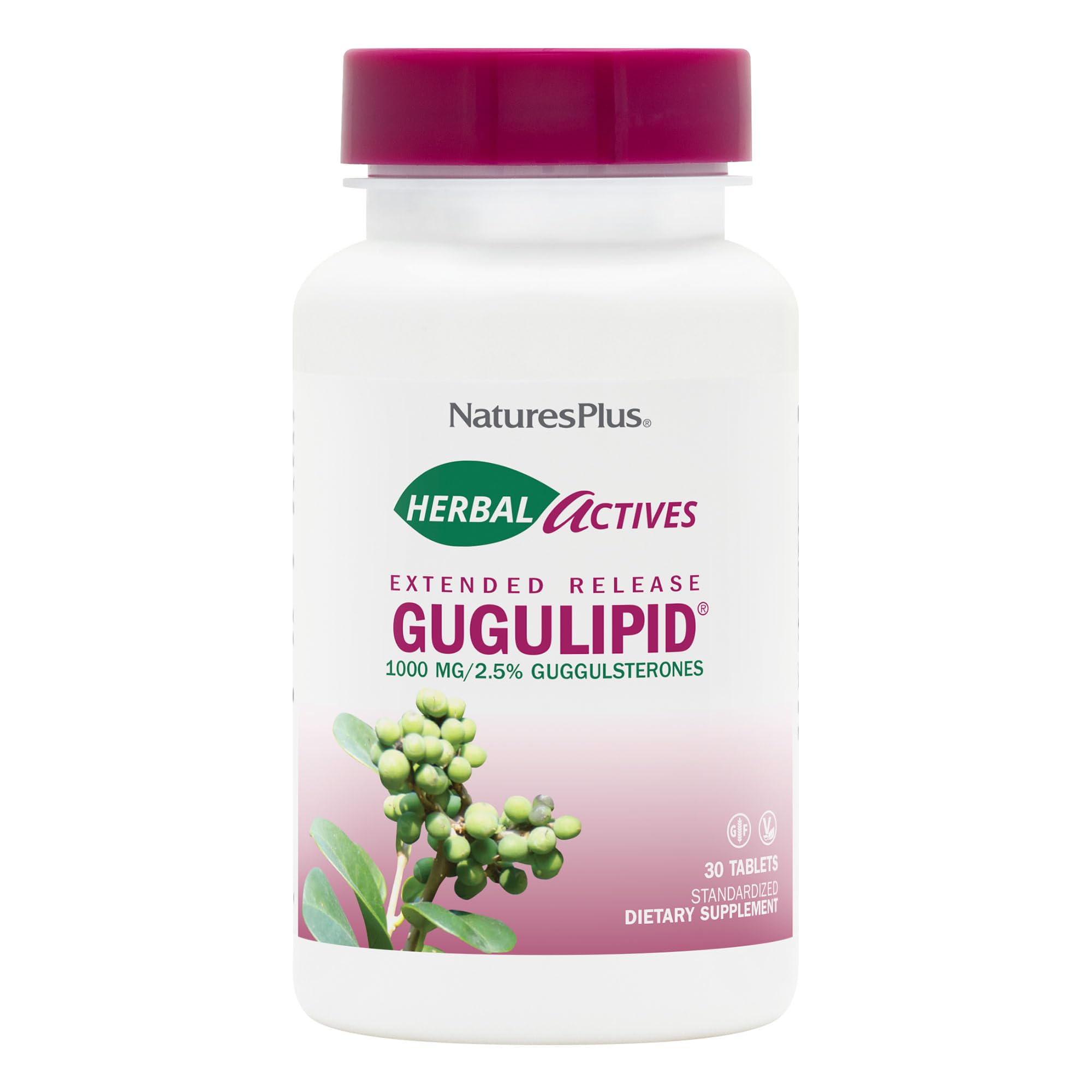 NaturesPlus Gugulipid 1000 mg Extended Release Tablets front view